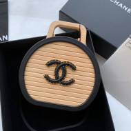 	 Chanel Beech Wood Small Vanity Case Bag AS2928 Beige/Black 2022