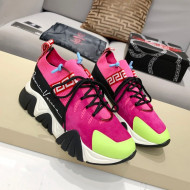 Versace Squalo Knit Sneakers Pink 06 2021