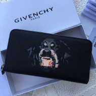 Givenchy Zip Long Wallet Black 2021 10