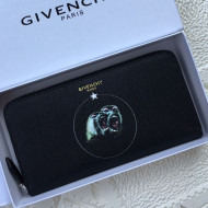 Givenchy Zip Long Wallet Black 2021 11