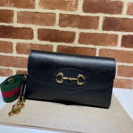 Gucci Horsebit 1955 Leather Small Bag 677286 Black 2022