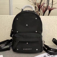 Givenchy Nylon Cross Studs Nano Backpack Black 2019