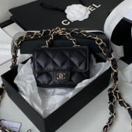 Chanel Grained Calfskin Mini Belt Bag AP2305 Black 2021