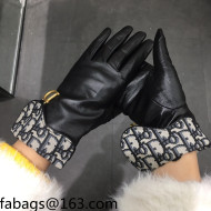 Chanel Lambskin and Cashmere Gloves Black 2021 102932