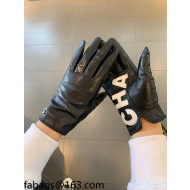 Chanel Lambskin Gloves Black 2021 102936