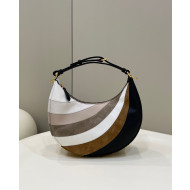 Fendi Fendigraphy inlaying Small Hobo Bag with Metal FENDI Beige/Brown 2022 80056M