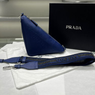 Prada Saffiano Triangle Bag 2VH155 Blue 2022
