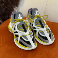 Jimmy Choo JC Cosmos Sneakers Grey/Yellow 2022