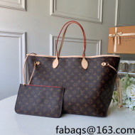 Louis Vuitton Neverfull GM Tote Bag M41180 Monogram Canvas/Red 2022 53