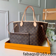 Louis Vuitton Neverfull MM Tote Bag M40995 Monogram Canvas/Pink 2022 55