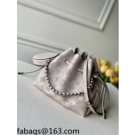 Louis Vuitton Mahina Monogram Perforated Bella Bucket Bag M57070 Light Grey 2022