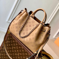 Louis Vuitton Bella Tote Bag in Mahina Perforated Calfskin M59200 Brown 2022