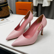 Louis Vuitton Signature Calf Leather Pumps 8.5cm Pink 2022