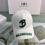 Balenciaga Canvas Baseball Hat White 2022 0401161