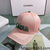 Chanel Coco Canvas Baseball Hat Pink 2022 0401168