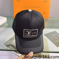 Louis Vuitton Canvas Baseball Hat Black 2022 040202