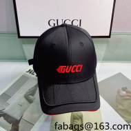 Gucci Canvas Baseball Hat Black 2022 040209
