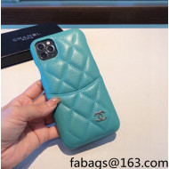 Chanel Leather iPhone Case Green 2022 42
