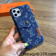 Louis Vuitton Denim iPhone Case Blue 2022 43