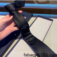 Dior Silk Tie Black 2022 031098