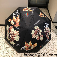 Chanel Maple Umbrella Black 2022 040104