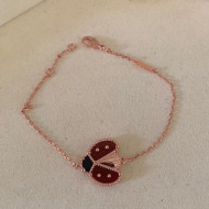 Van Cleef & Arpels Ladybug Bracelet Red/Rose Gold 2022 040280