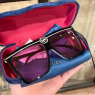 Gucci Sunglasses GG0733 Purple 2022  