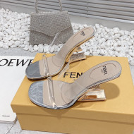 Fendi First PVC High Heel Sandals 8.5cm Silver 2022