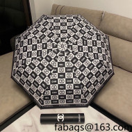 Chanel Logo Check Umbrella Black/White 2022 46