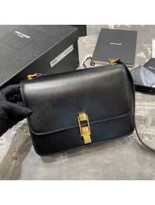 Saint Laurent Carre Satchel Box Bag in Smooth Leather 585060 Black 2019