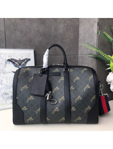 Gucci Bestiary GG Canvas Carry-on Duffle Bag with Tigers Print 474131 2019