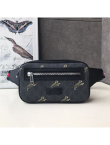 Gucci Bestiary GG Canvas Belt Bag with Tigers Print 474293 2019