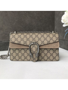 Gucci Dionysus GG Canvas Small Shoulder Bag 499623 Khaki 2020