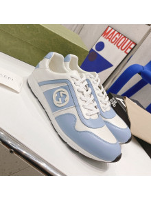 Gucci Calfskin Sneakers White/Blue 2021 111621