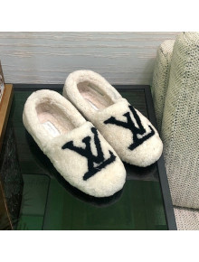 Louis Vuitton Shearling Loafers White 2021 111788