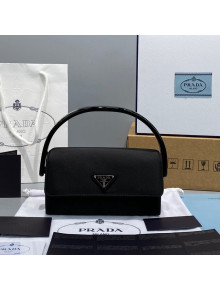 Prada Satin Top Handle Bag Black 2021 6734