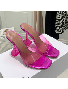 Amina Muaddi TPU Heel Slide Sandals 9.5cm Pink 2021 47