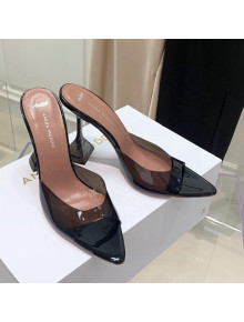Amina Muaddi TPU Pointed Slide Sandals 9.5cm Black 2021 60