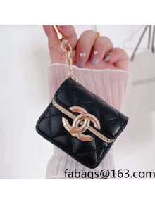 Chanel Leather AirPods Pro Case Style 3 Black 2021 122130