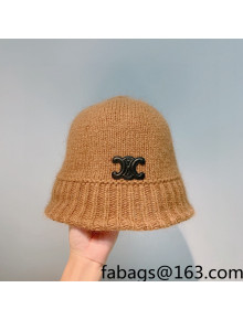 Celine Knit Bucket Hat Brown 2021 122104