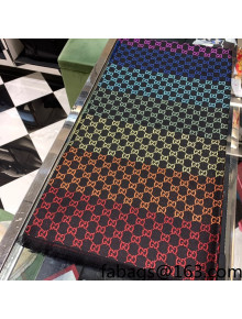 Gucci GG Scarf 130x130cm Multicolor 2021 12