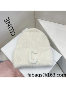 Chanel Knit Hat White 2021 122235
