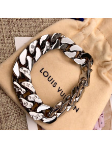 Louis Vuitton Chain Link Bracelet Silver 2021 51