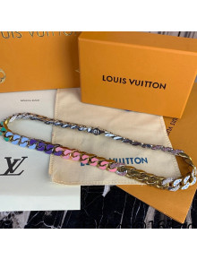 Louis Vuitton Chain Links Patches Necklace 2021 39