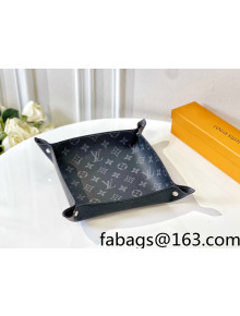 Louis Vuitton Monogram Canvas and Leather Tray 25cm Black 2021 47