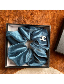 Chanel Velvet Hair Ring Blue 2021 69