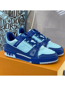 Louis Vuitton LV Trainer Sneakers Blue 2021 88 