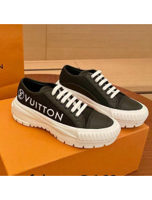 Louis Vuitton LV Squad Canvas and Leather Low-top Sneakers Black 2021 