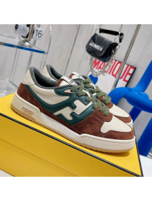 Fendi Match Low-tops Sneakers White/Brown/Green 2021 