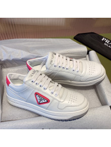 Prada District Leather Sneakers White/Red 2021 22